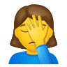 Woman Facepalming on Icons8