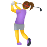 woman-golfing Emoji icons8