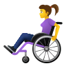 woman-in-manual-wheelchair Emoji icons8
