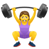 woman-lifting-weights Emoji icons8