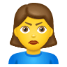 woman-pouting Emoji icons8