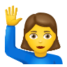 Woman Raising Hand on Icons8