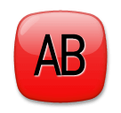 🆎 AB Button (Blood Type) Emoji on LG Phones