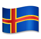 Flagge der Åland-Inseln Emoji LG