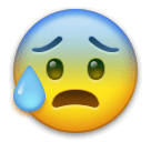 anxious-face-with-sweat Emoji lg