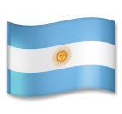 Флаг Аргентины Эмодзи на телефонах LG