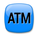 ATM Sign Emoji on LG Phones
