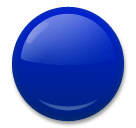 Cercle bleu Émoji LG
