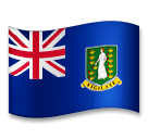 Bandera de las Islas Vírgenes británicas Emoji LG