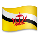 Bandera de Brunéi Emoji LG