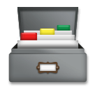 Card File Box Emoji on LG Phones
