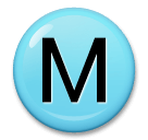 Ⓜ️ M en un círculo Emoji en LG