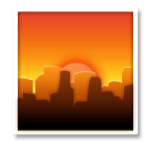 🌆 Cityscape at Dusk Emoji on LG Phones