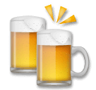 Clinking Beer Mugs Emoji on LG Phones