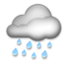 🌧️ Nuvola con pioggia Emoji su LG