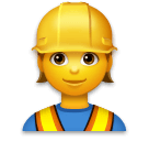 👷 Construction Worker Emoji on LG Phones