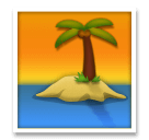 Desert Island Emoji on LG Phones