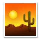 Desert Emoji on LG Phones