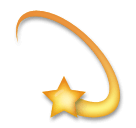 💫 Simbolo della stella con scia circolare Emoji su LG