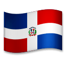 Флаг Доминиканской Республики Эмодзи на телефонах LG