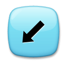 down-left-arrow Emoji lg