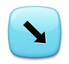 ↘️ Down-Right Arrow Emoji on LG Phones