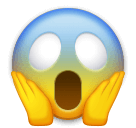 Vor Angst schreiendes Gesicht Emoji LG