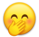 face-with-hand-over-mouth Emoji lg