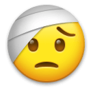 face-with-head-bandage Emoji lg