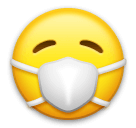 😷 Cara con mascarilla quirúrgica Emoji en LG