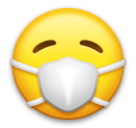 face-with-medical-mask Emoji lg