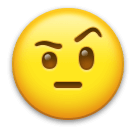 face-with-raised-eyebrow Emoji lg