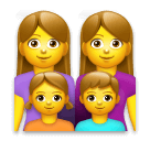 Familia con dos madres, un hijo y una hija Emoji LG