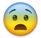 Ängstliches Gesicht Emoji LG