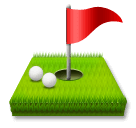 Buraco de golfe com bandeirola Emoji LG