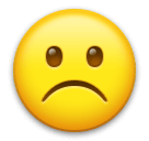 ☹️ Gesicht mit gerunzelter Stirn Emoji auf LG