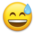grinning-face-with-sweat Emoji lg