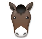 Horse Face Emoji on LG Phones