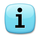 Simbolo delle informazioni Emoji LG