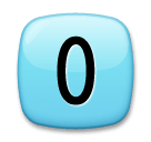 0️⃣ Taste mit der Zahl 0 Emoji auf LG