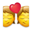 Uomo e donna che si baciano Emoji LG