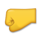 left-facing-fist Emoji lg