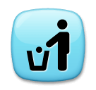 Simbolo che indica di gettare i rifiuti negli appositi contenitori Emoji LG