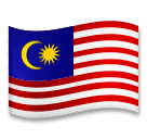 Bandera de Malasia Emoji LG