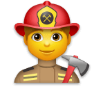👨‍🚒 Pompiere Uomo Emoji su LG