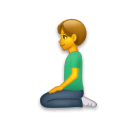 🧎‍♂️ Man Kneeling Emoji on LG Phones