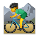 🚵‍♂️ Ciclista de bicicleta de montanha (homem) Emoji nos LG