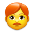 👨‍🦰 Uomo con capelli rossi Emoji su LG