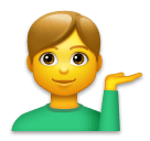 💁‍♂️ Man Tipping Hand Emoji on LG Phones