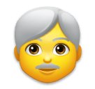 man-white-haired Emoji lg